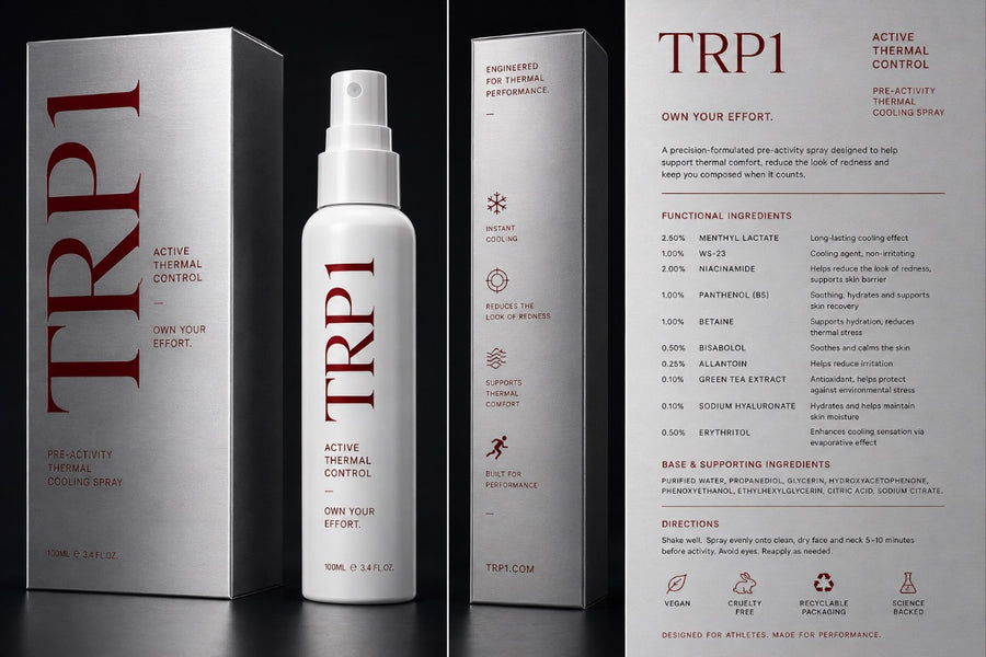 TRP1 packaging and functional ingredient panel